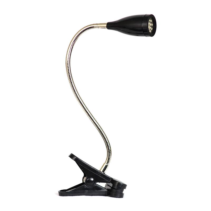 LimeLights Flexible Gooseneck LED Clip Light Desk Lamp