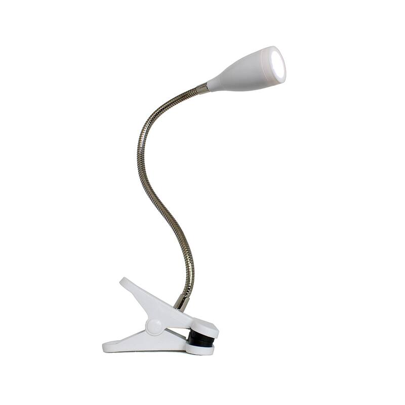 LimeLights Flexible Gooseneck LED Clip Light Desk Lamp