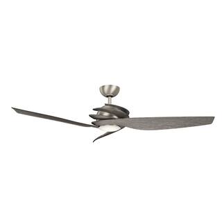 Kichler Lighting Spyra Collection 62-inch Brushed Nickel LED Ceiling Fan