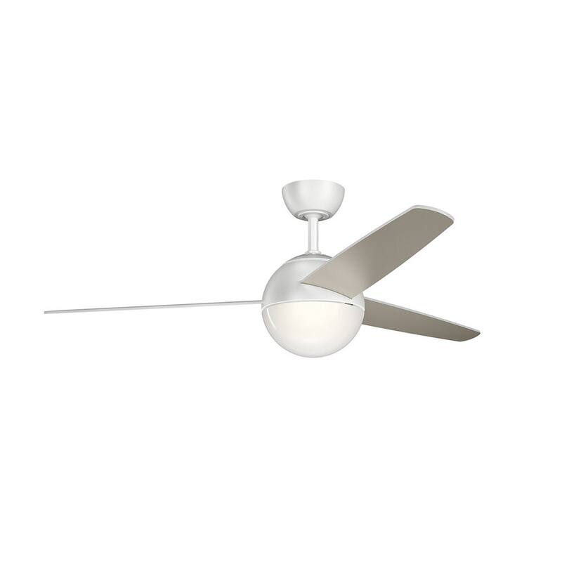 Kichler Lighting Bisc Collection 56-inch Matte White LED Ceiling Fan