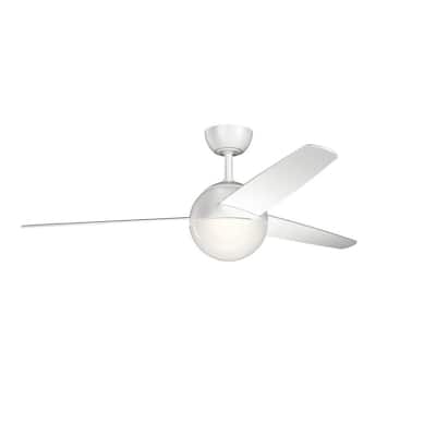 Kichler Lighting Bisc Collection 56-inch Matte White LED Ceiling Fan
