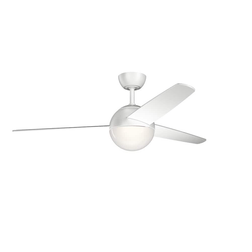 Kichler Lighting Bisc Collection 56-inch Matte White LED Ceiling Fan