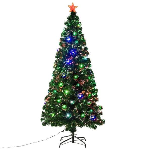 6 Aritifical Pre Lit Fiber Optic Led Holiday Christmas Tree Fiber Optic Led Holiday Christmas Tree