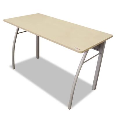 Linea Italia Trento Line Rectangular Desk (Oatmeal/Grey)