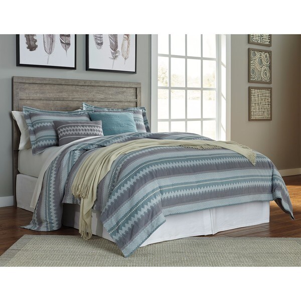 Signature Design by Ashley Culverbach Grey Wood Panel Headboard
