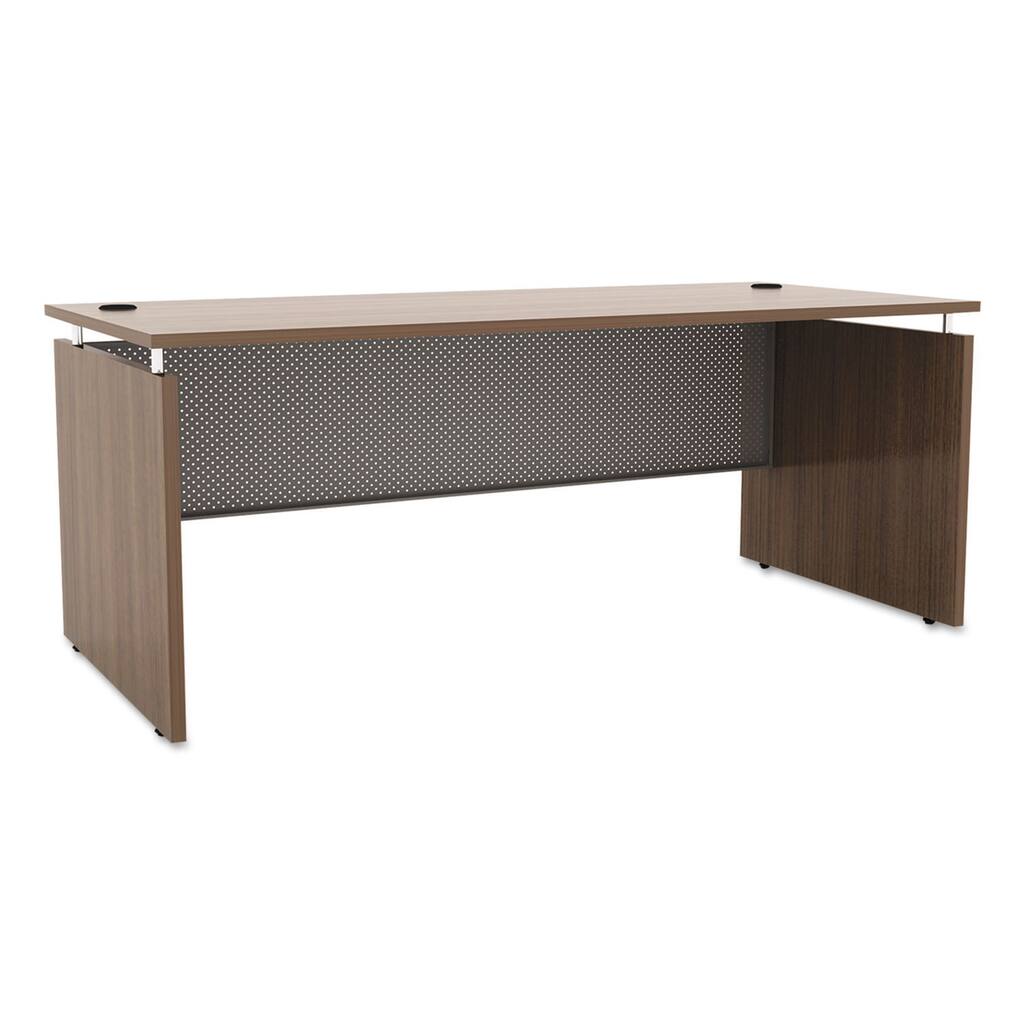 Alera Sedina Series Straight Front Desk Shell (Modern Walnut)