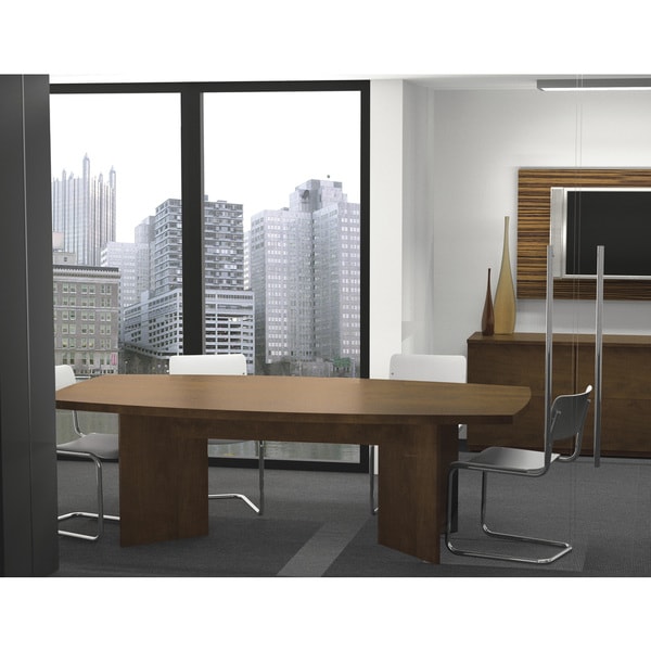 Bestar Boat-Shaped Conference Table with 1 3/4" Top Surface