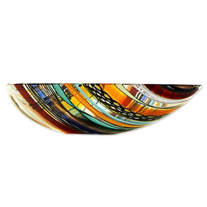 Art Glass Centerpiece, Rainbow Eclipse (Brazil)
