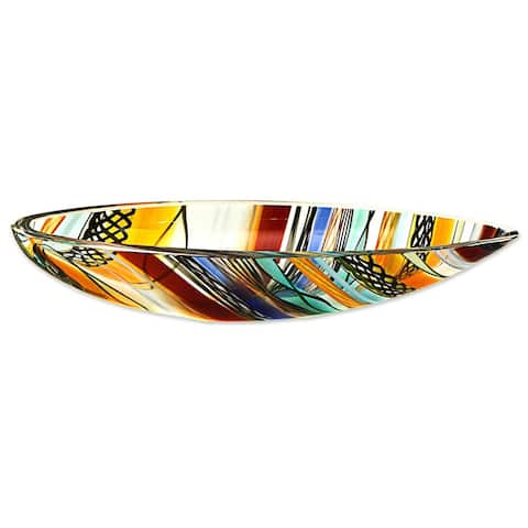 Art Glass Centerpiece, Rainbow Eclipse (Brazil)