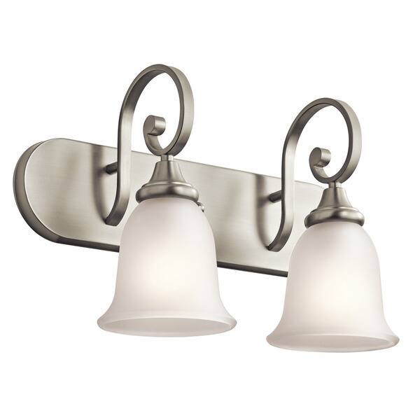 Gracewood Hollow Feraoun Collection 2light Brushed Nickel LED Bath