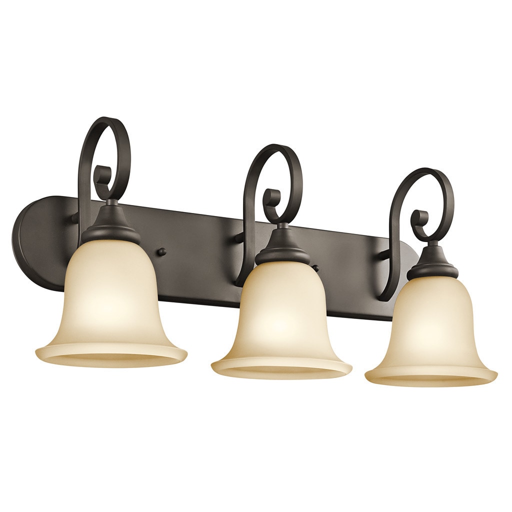 Kichler Lighting Monroe 3-light Olde Bronze LED Bath Vanity Light