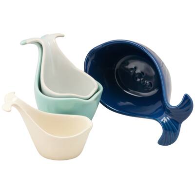 Whale Ceramic Measuring Cups (Pack of 4)