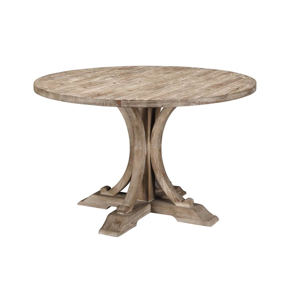 Weston Distressed Wood Dining Table - Brown