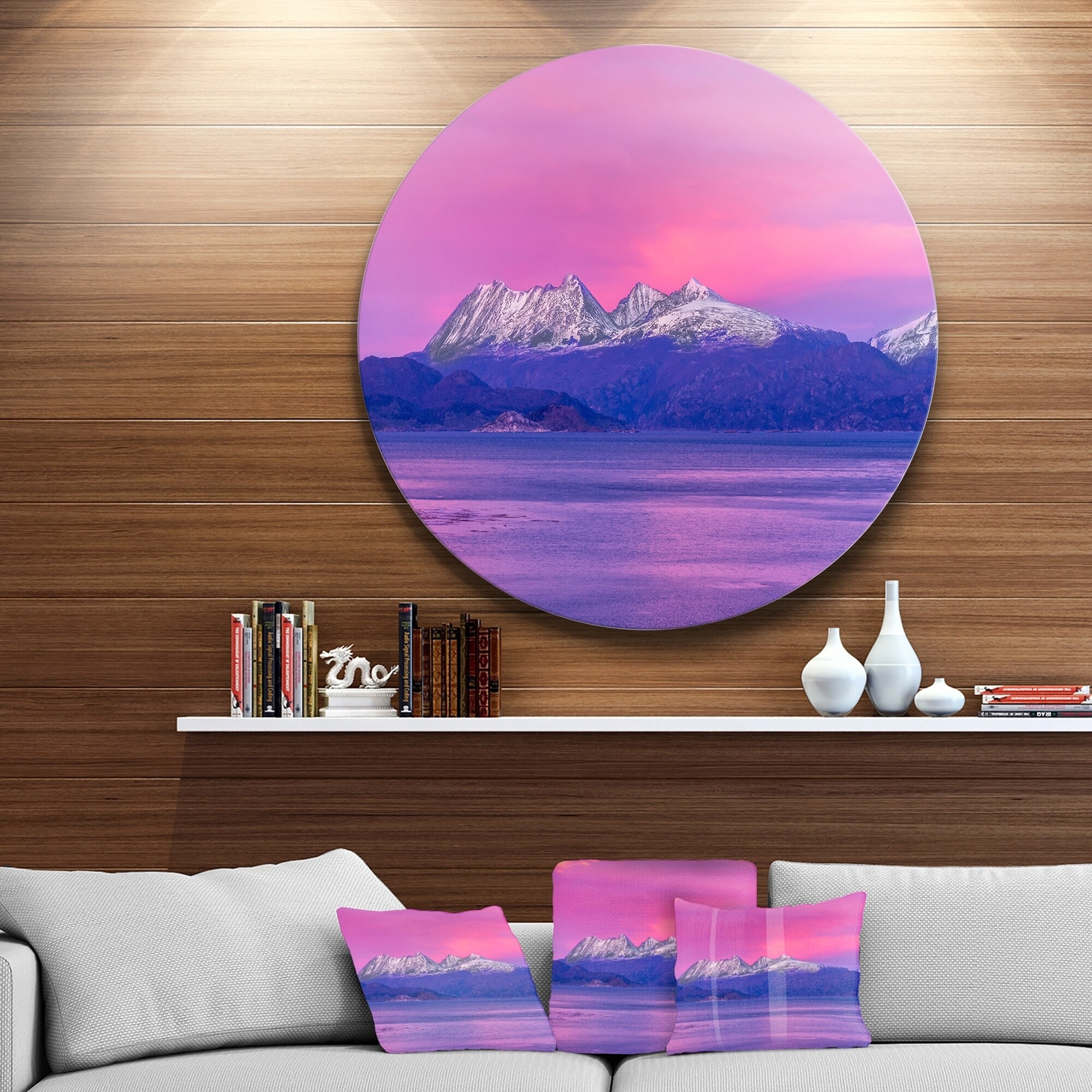 Designart 'Ushuaia Sunrise Argentina' Beach and Shore ...