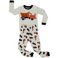 Elowel Boys' Sand Grey Cotton 2-piece Pajama Set