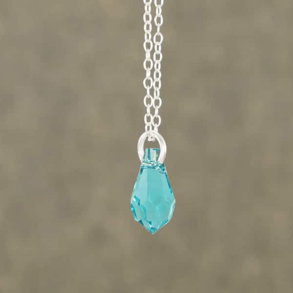 Sterling Silver Setting /& Chain Beautiful Blue Color CHRYSOCOLA PENDANT HANDMADE