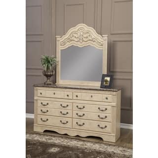 Cream Dresser Mirror Dressers Chests For Less Sandberg Furniture Amalfi 6 Drawer Dresser And Mirror