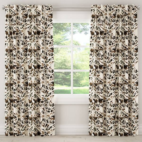 picture Cowhide Print Curtains skyline furniture watercolor cow print