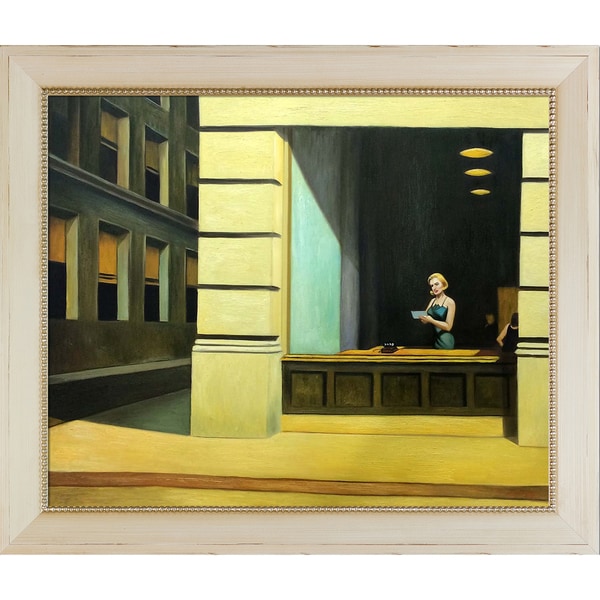 Edward Hopper New York Office 1962 Hand Painted Framed Oil Edward Hopper X27 New York Office 1962 Hand Painted