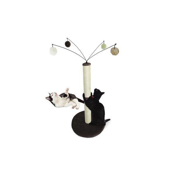 FurHaven Tiger Tough Fuzzball Cat Scratcher