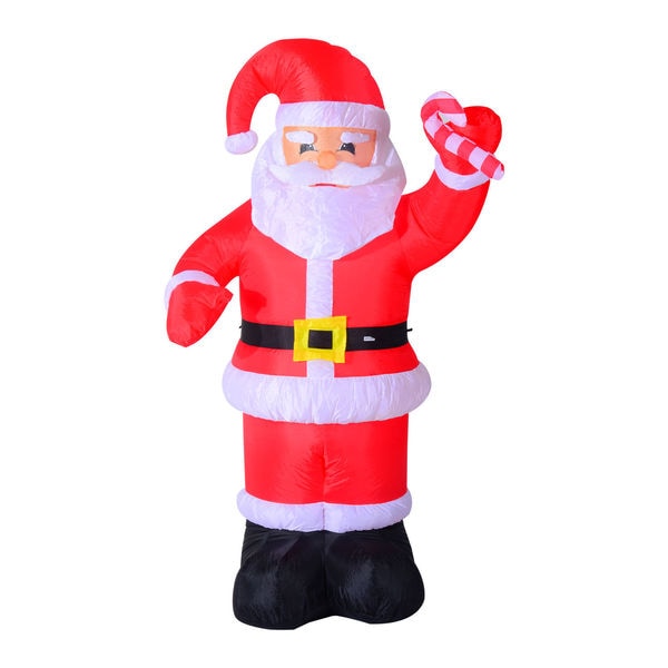 homcom 8ft indooroutdoor led inflatable holiday christmas yard decoration santa with candy cane - Cheap Inflatable Christmas Decorations homcom 8ft indooroutdoor led inflatable holiday christmas yard decoration santa with candy cane - Cheap Inflatable Christmas Decorations