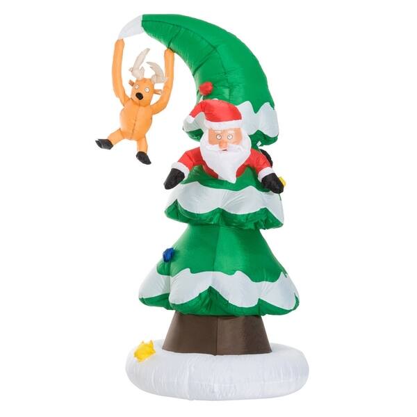 Shop 7 Tall Outdoor Lighted Airblown Inflatable Christmas Lawn