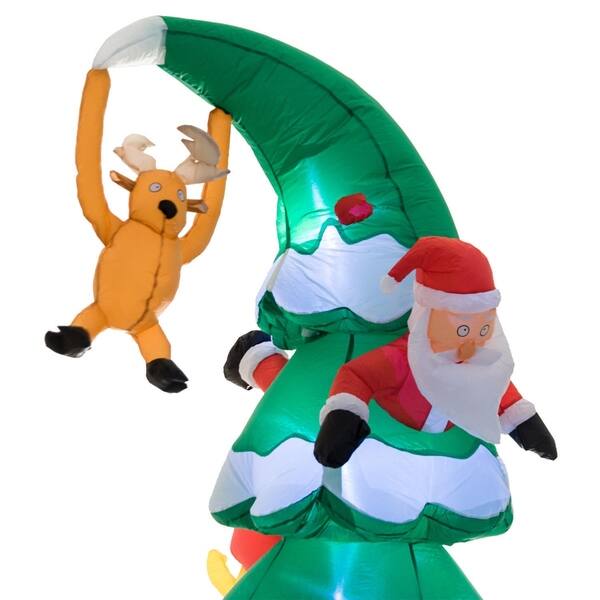 Shop 7 Tall Outdoor Lighted Airblown Inflatable Christmas Lawn