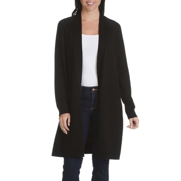 Shop Verve Ami Women's Stitch-detail Fly-away Long Cardigan - Overstock ...