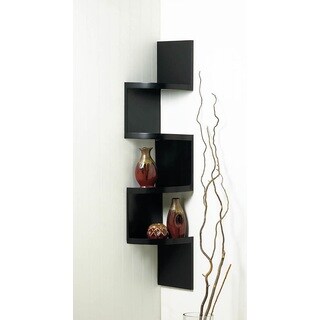 Weston White 4 Shelf Corner Wall Display On Free Weston Black 4 Shelf Corner Wall Display