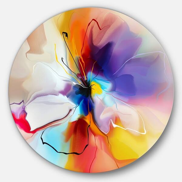 Shop Designart Creative Flower In Multiple Colors Abstract