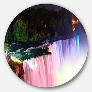 Shop Designart \'Colorful Niagara Falls Panorama\' Digital Art Metal ... Shop Designart \'Colorful Niagara Falls Panorama\' Digital Art Metal ...
