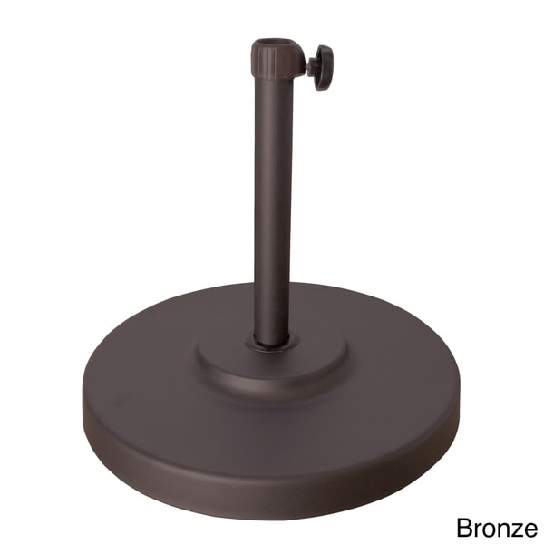 Shop North Bend 50 Pound Round Concrete Weighted Powdercoated Steel Umbrella Base By Havenside Home Overstock 14266043