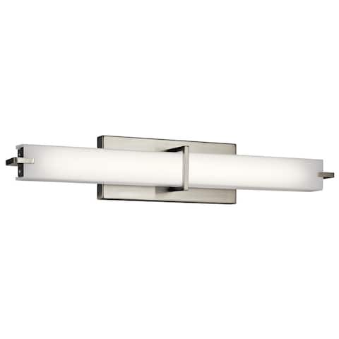 Kichler Lighting Transitional 24-inch Brushed Nickel LED Linear Bath/Vanity Light