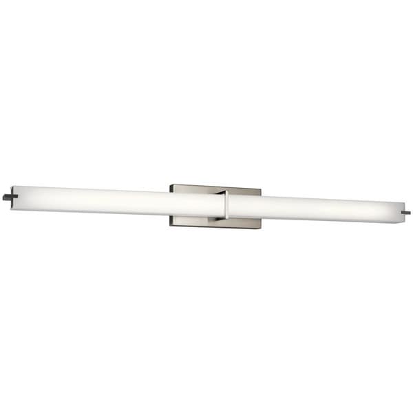 Kichler Lighting Transitional 48 Inch Brushed Nickel Led Linear Kichler Lighting Transitional 48 Inch Brushed Nickel Led Linear Bath Vanity Light Free Shipping Today 14268714
