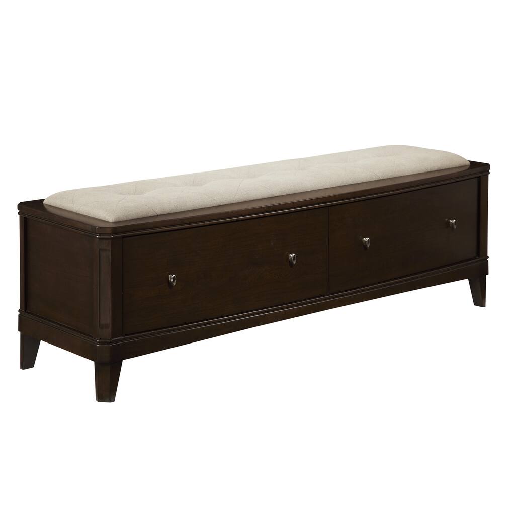 Juliette Cherry Entryway Bench