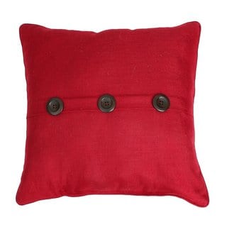 Thro by Marlo Chili Pepper Ashley Red Button Accent Pillow - Bed Bath