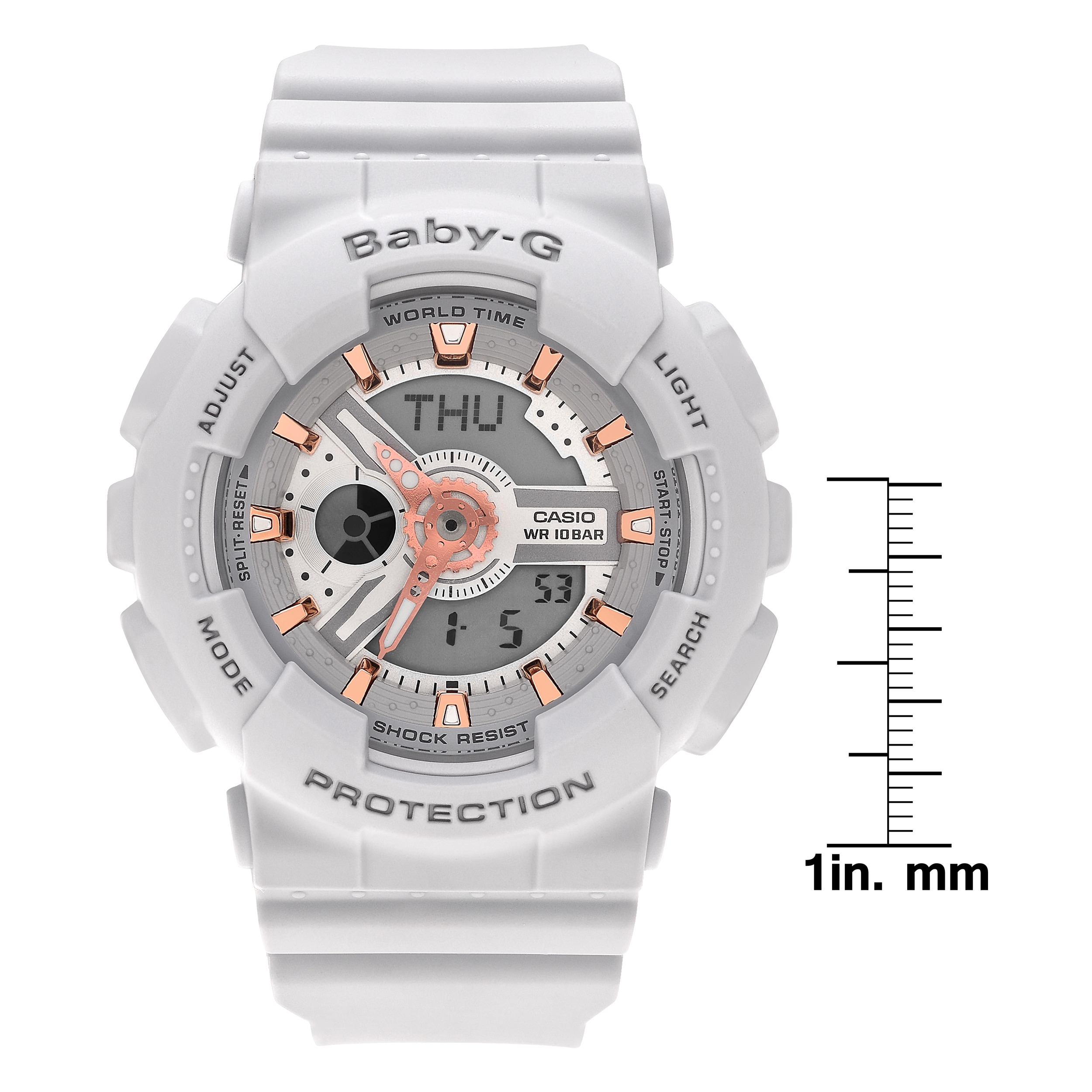casio analog watch with light