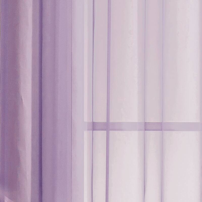 Window Elements Diamond Sheer Voile 56 x 95 in. Rod Pocket Curtain Panel - 56 x 95 - 56 x 95