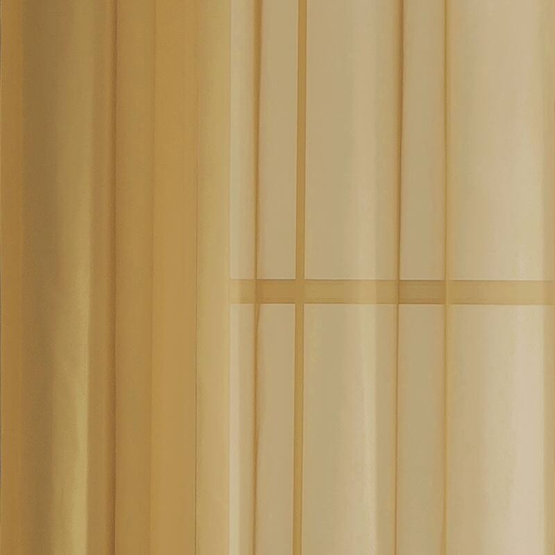 Window Elements Diamond Sheer Voile 56 x 95 in. Rod Pocket Curtain Panel - 56 x 95 - 56 x 95