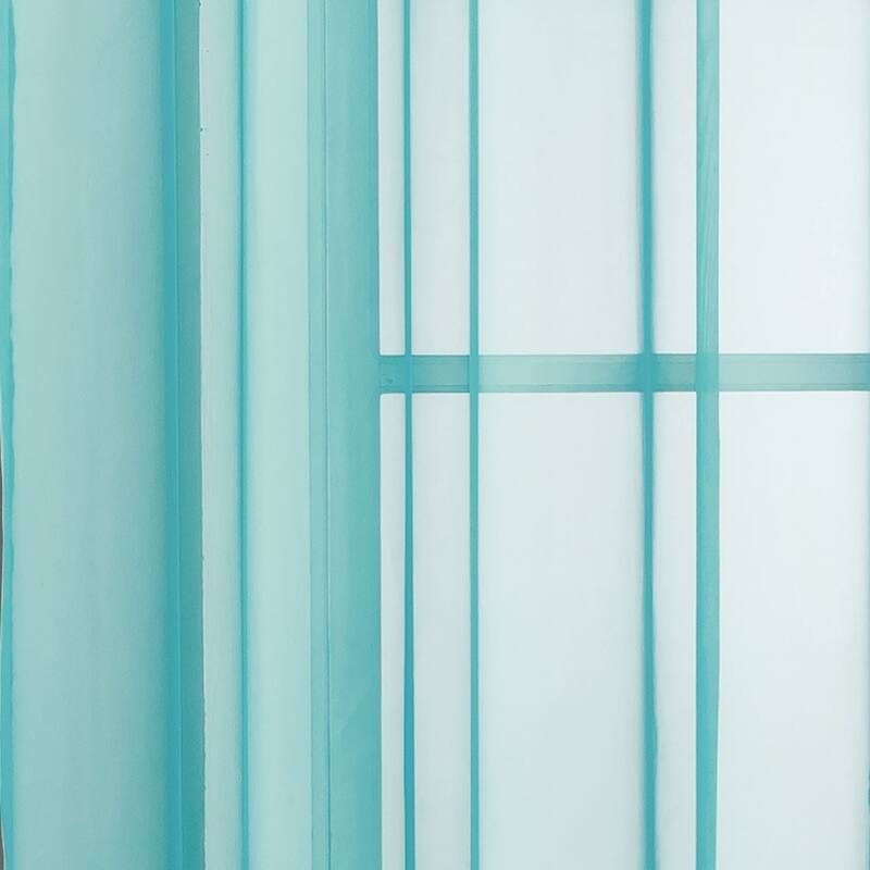 Window Elements Diamond Sheer Voile 56 x 95 in. Rod Pocket Curtain Panel - 56 x 95 - 56 x 95
