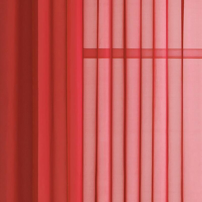 Window Elements Diamond Sheer Voile 56 x 95 in. Rod Pocket Curtain Panel - 56 x 95 - 56 x 95