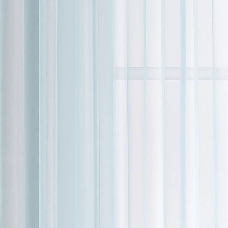 Window Elements Diamond Sheer Voile 56 x 95 in. Rod Pocket Curtain Panel - 56 x 95 - 56 x 95