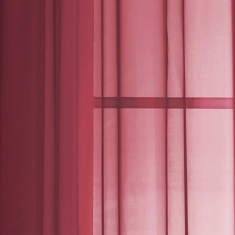 Window Elements Diamond Sheer Voile 56 x 95 in. Rod Pocket Curtain Panel - 56 x 95 - 56 x 95