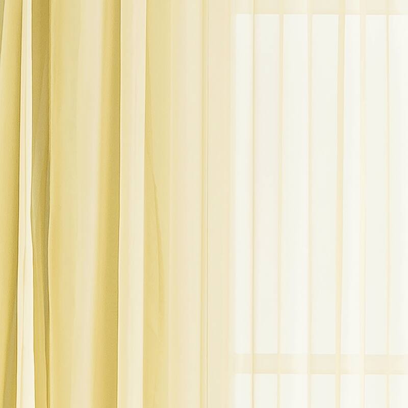 Window Elements Diamond Sheer Voile 56 x 95 in. Rod Pocket Curtain Panel - 56 x 95 - 56 x 95