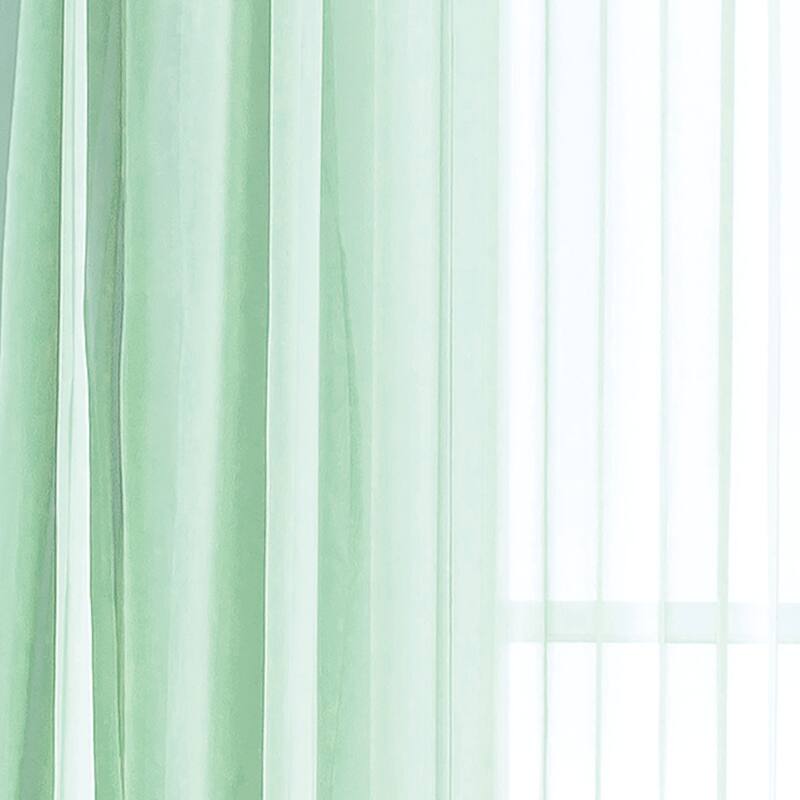 Window Elements Diamond Sheer Voile 56 x 95 in. Rod Pocket Curtain Panel - 56 x 95 - 56 x 95
