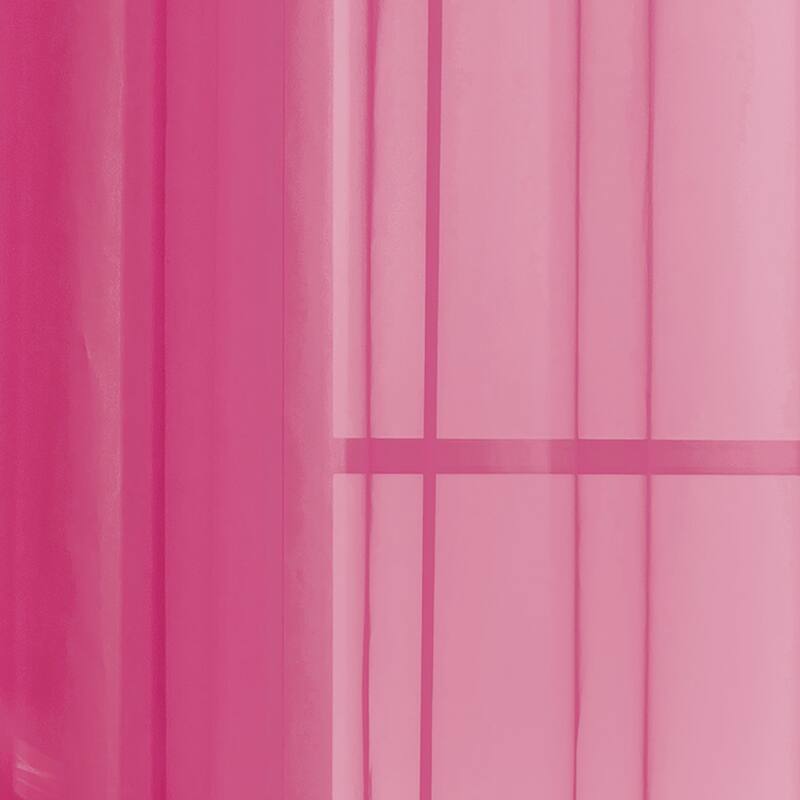 Window Elements Diamond Sheer Voile 56 x 95 in. Rod Pocket Curtain Panel - 56 x 95 - 56 x 95