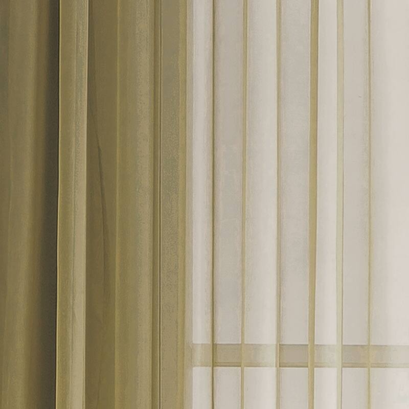 Window Elements Diamond Sheer Voile 56 x 95 in. Rod Pocket Curtain Panel - 56 x 95 - 56 x 95