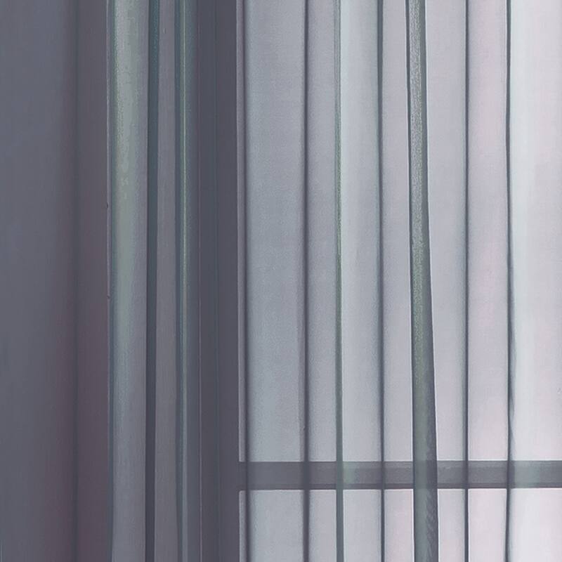 Window Elements Diamond Sheer Voile 56 x 95 in. Rod Pocket Curtain Panel - 56 x 95 - 56 x 95