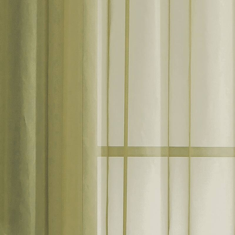 Window Elements Diamond Sheer Voile 56 x 95 in. Rod Pocket Curtain Panel - 56 x 95 - 56 x 95