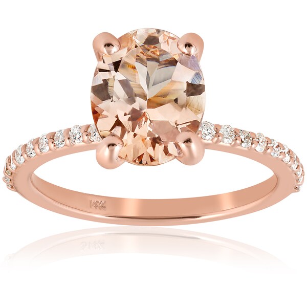 Diamond Wedding Band in 14K Pink Gold Size-6 G-H,I2-I3 1/8 cttw,